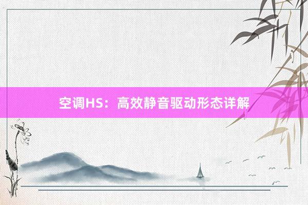 空调HS：高效静音驱动形态详解